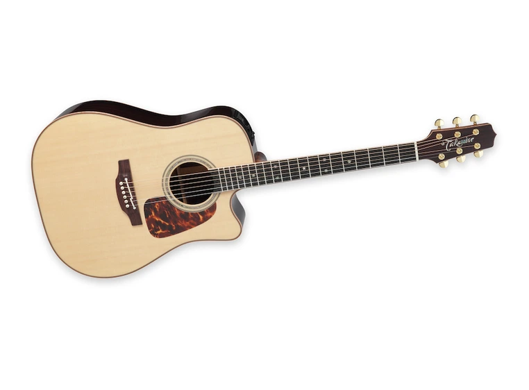 Takamine P7DC Dreadnought, cutaway 